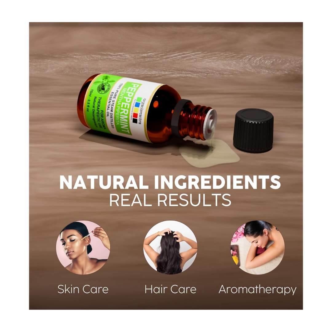Organix Mantra Peppermint Oil for Hair - 100% Natural Peppermint Essential Oil