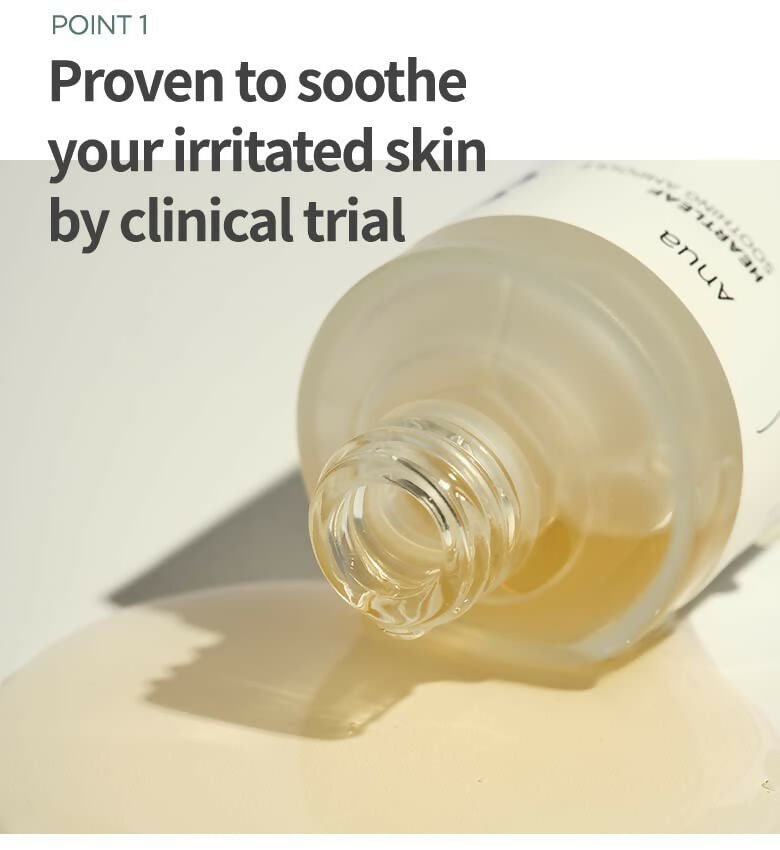 Anua Peach Heartleaf 80% Soothing Ampoule Highly Concentrated Skin Calm Serum - Korean Skincare