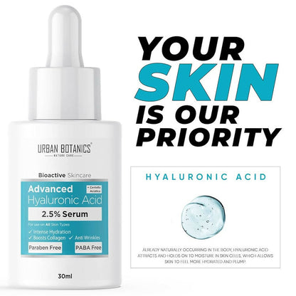 Urban Botanics Advanced 2.5% Hyaluronic Acid Serum - Drmedicart