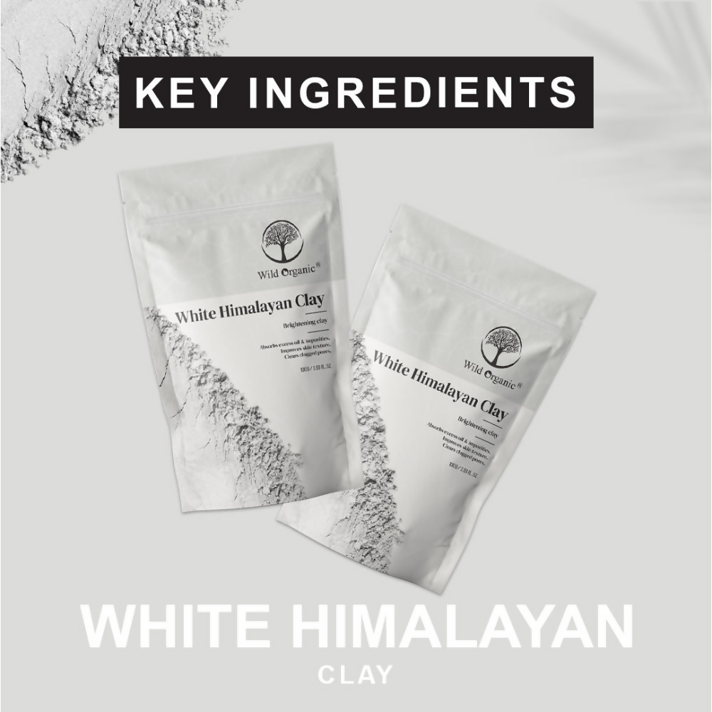 Wild Organic White Himalayan Brightening Clay Powder