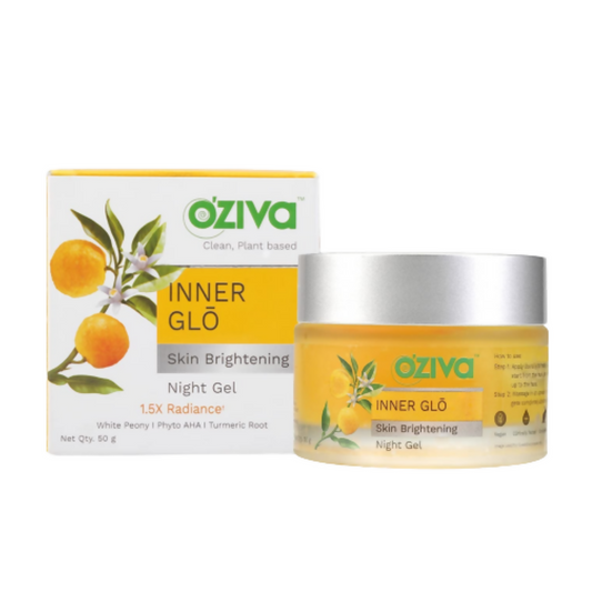 Buy OZiva Inner Glo Skin Brightening Night Gel from DrMediCart, Ship from India to USA