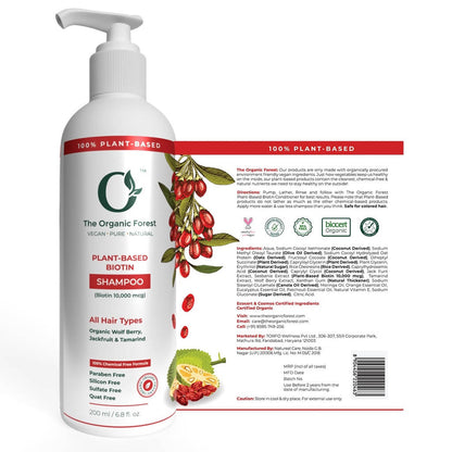 The Organic Forest Plant-Based Biotin Shampoo - Drmedicart