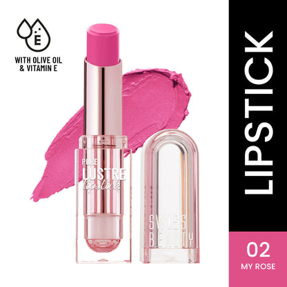 Swiss Beauty High Shine Finish Smooth Glide Pure Lustre Lipstick - 2 My Rose