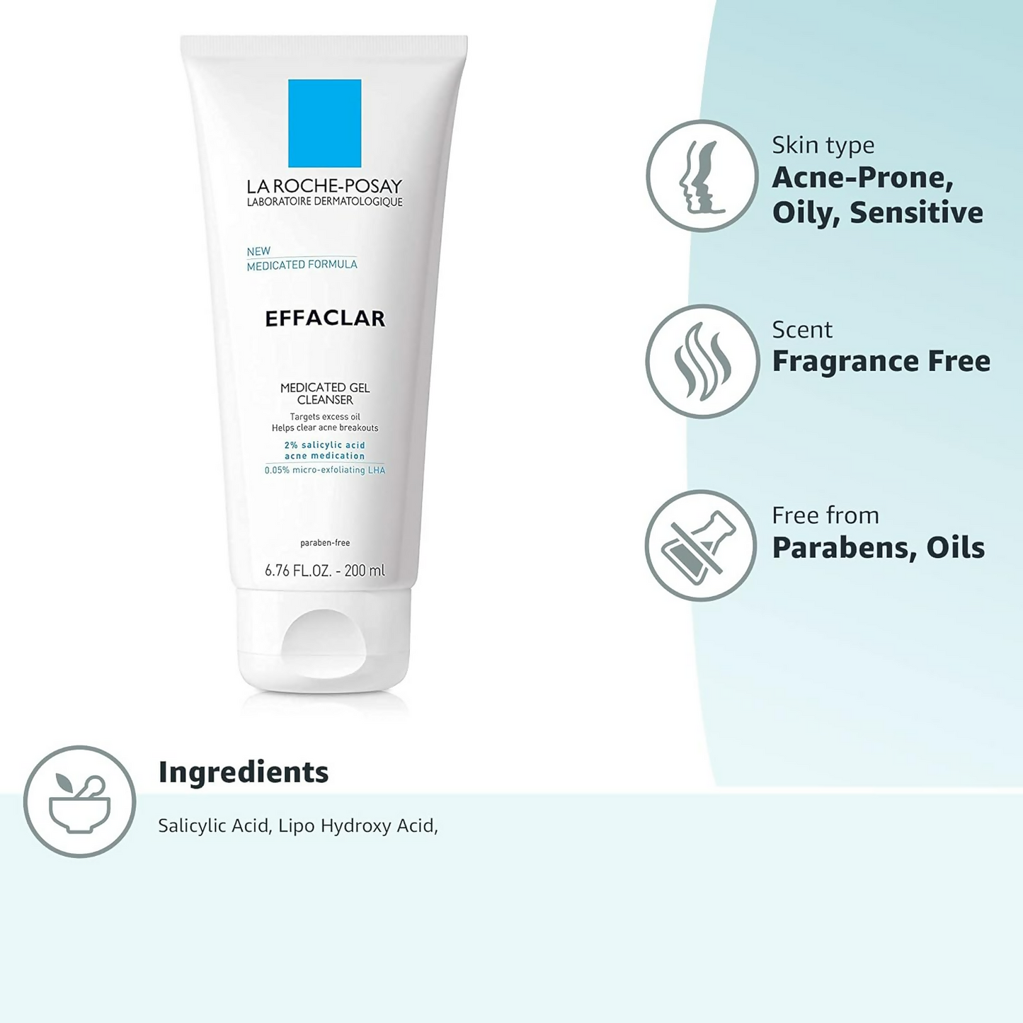 La Roche-Posay Effaclar Medicated Gel Cleanser