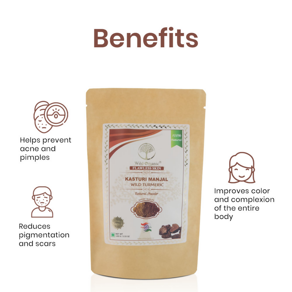 Wild Organic Kasturi Manjal Wild Turmeric Powder