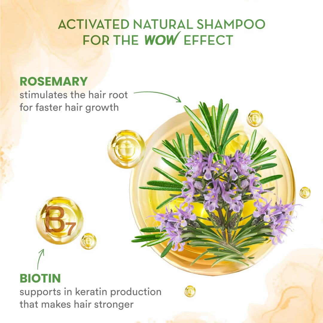 Wow Skin Science Rosemary With Biotin Hair Growth Shampoo - Drmedicart