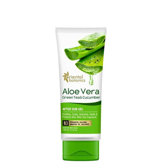 Buy Oriental Botanics Aloe Vera, Green Tea & Cucumber After Sun Gel from DrMediCart, Ship from India to USA