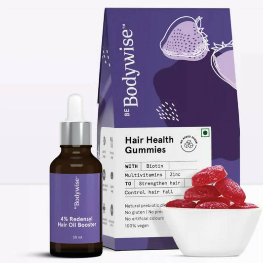 Buy BeBodywise 4% Redensyl Hair Oil Booster and Hair Health Gummies from DrMediCart, Ship from India to USA