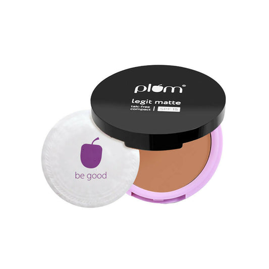 Plum Legit Matte Talc -Free Compact With SPF15  - Divine Dusk 135 N