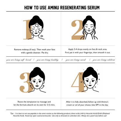 Aminu Regenerating Serum for Fine Lines, Wrinkles & Sagging
