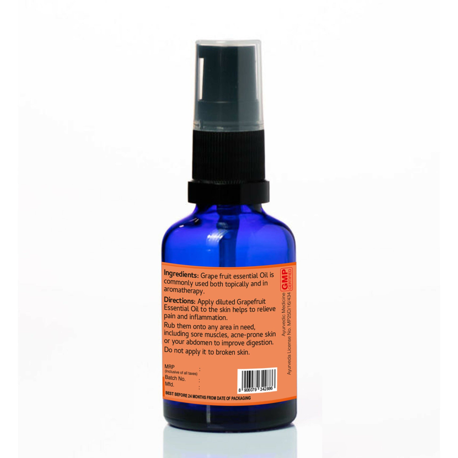 Organic Wellness Grape Fruit Essential Oil for Skin Lightening