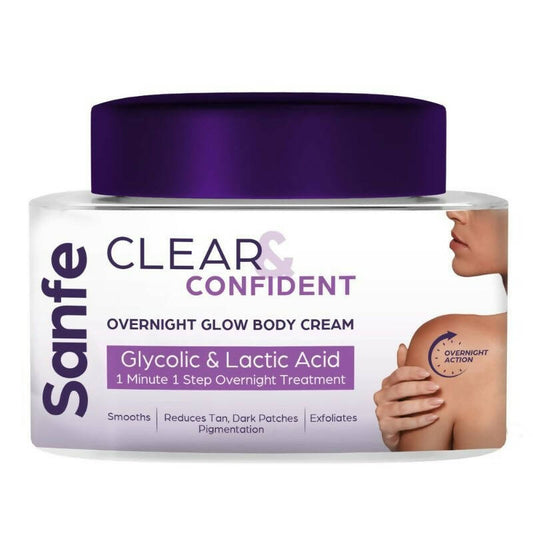 Sanfe Clear & Confident Overnight Glow Body Cream - DrMediCart 