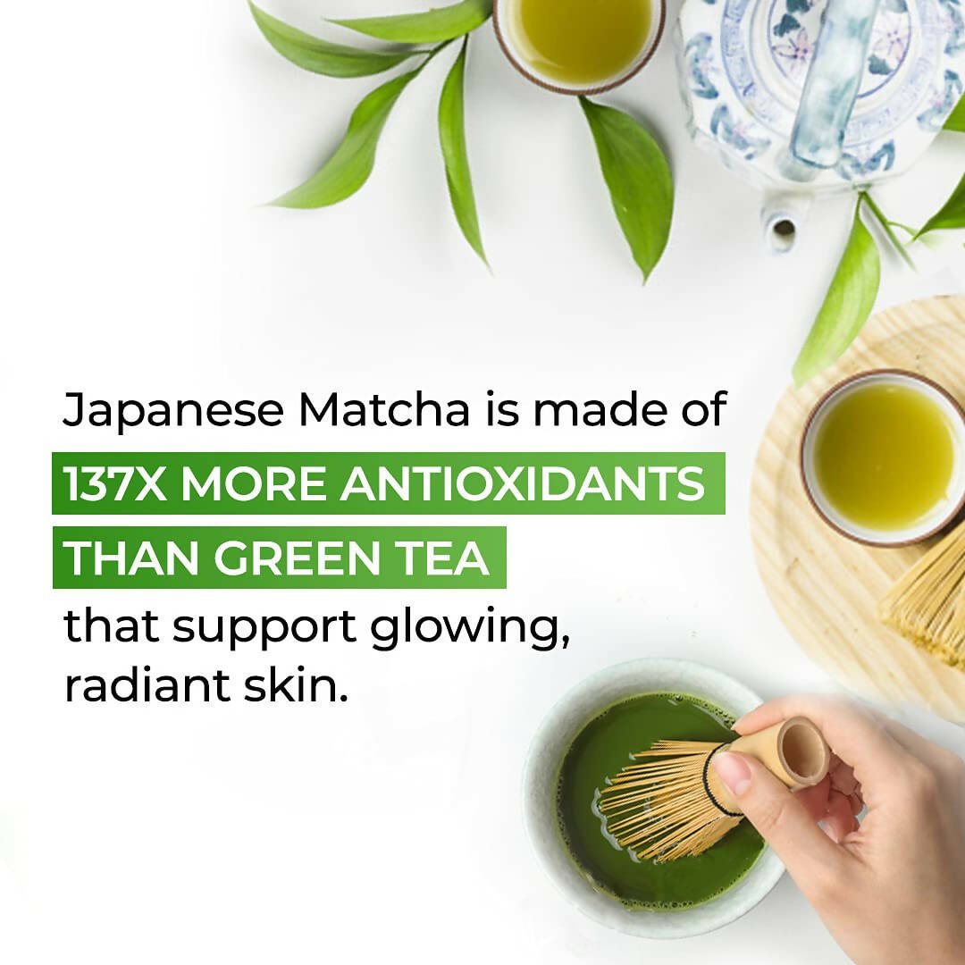 PLIX The Plant Fix Japanese Matcha Effervescent Tablets for Dark Circles - Lemon - DrMediCart