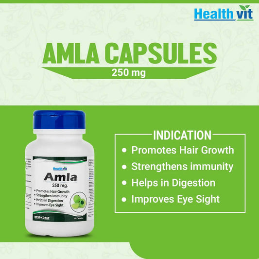 Buy Healthvit Amla Capsules from DrMediCart, Ship from India to USA