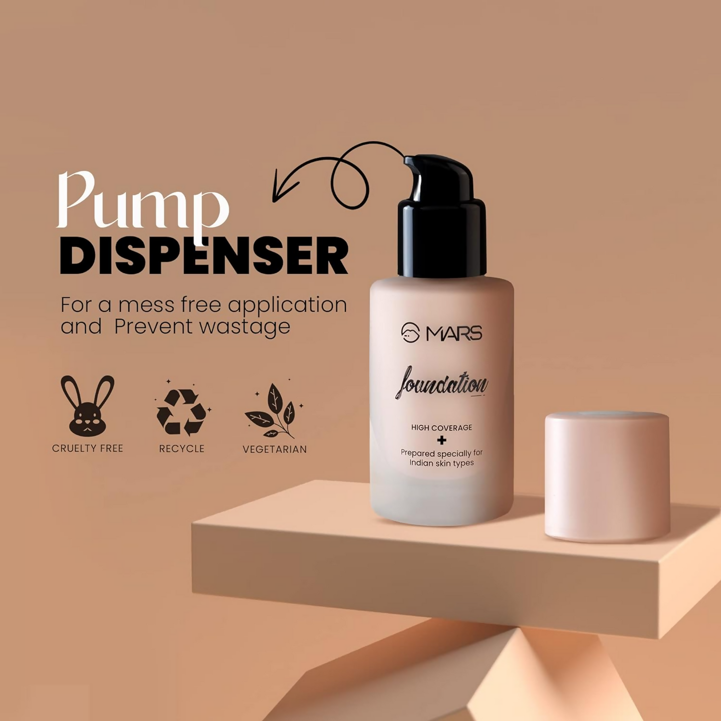 MARS Cosmetics High Coverage Liquid Matte Foundation - Shade 07