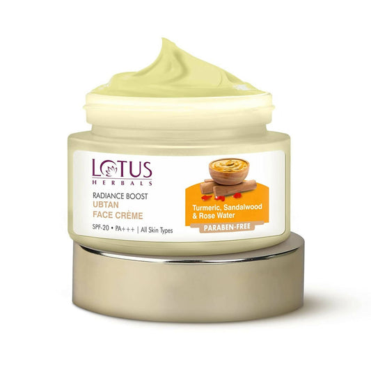 Buy Lotus Herbals Radiance Boost Ubtan Face Cream from DrMediCart, Ship from India to USA
