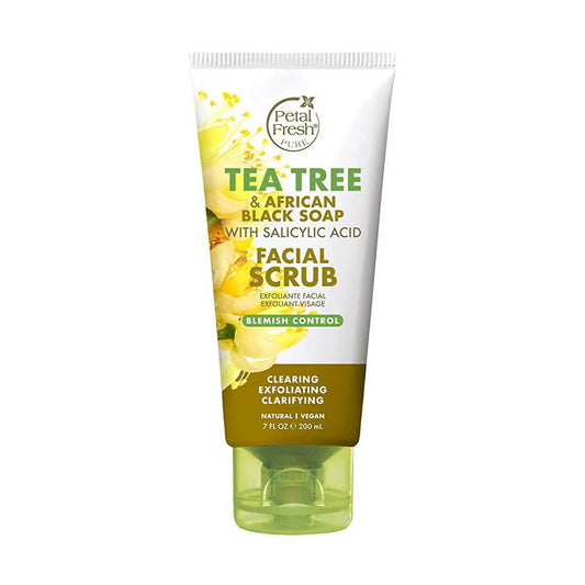 Buy Petal Fresh Tea Tree & African Black Soap Facial Scrub from DrMediCart, Ship from India to USA