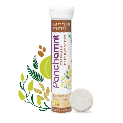 Panchamrit Triphala Effervescent Tablets-Lime Flavor