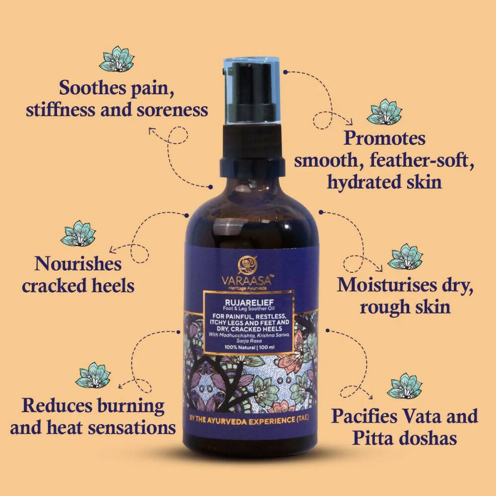 Varaasa Rujarelief Foot & Leg Soother Oil - DrMediCart