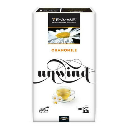 TE-A-ME Unwind Chamomile Herbal Tea Bags