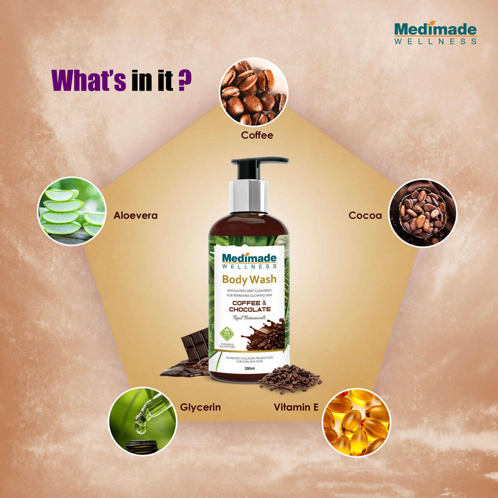 Medimade Wellness Coffee & Chocolate Body Wash - DrMediCart