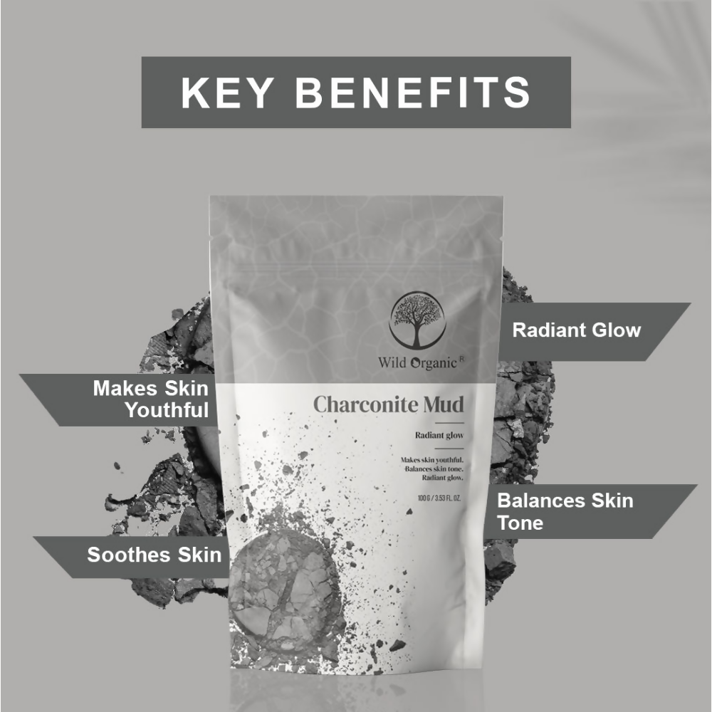 Wild Organic Charconite Mud Radiant Glow Clay Powder
