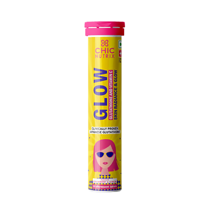 Chicnutrix Glow Skin Glow & Radiance Effervescent Tablets - Strawberry Lemon