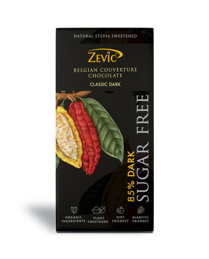 Buy Zevic 85% Dark Belgian Couverture Chocolate from DrMediCart
