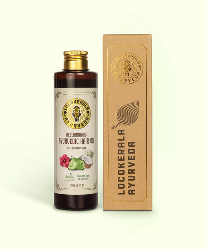 LocoKerala Neelibringadi Ayurvedic Hair Oil – For Healthy Scalp & Luxuriant Growth