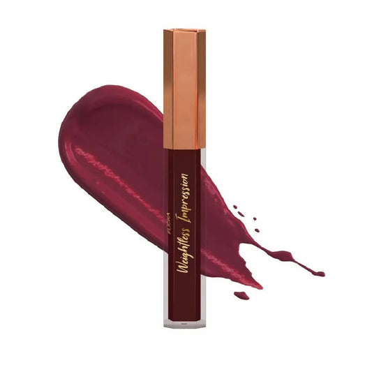 FLiCKA Weightless Impression 05 May - Maroon Matte Finish Liquid Lipstick