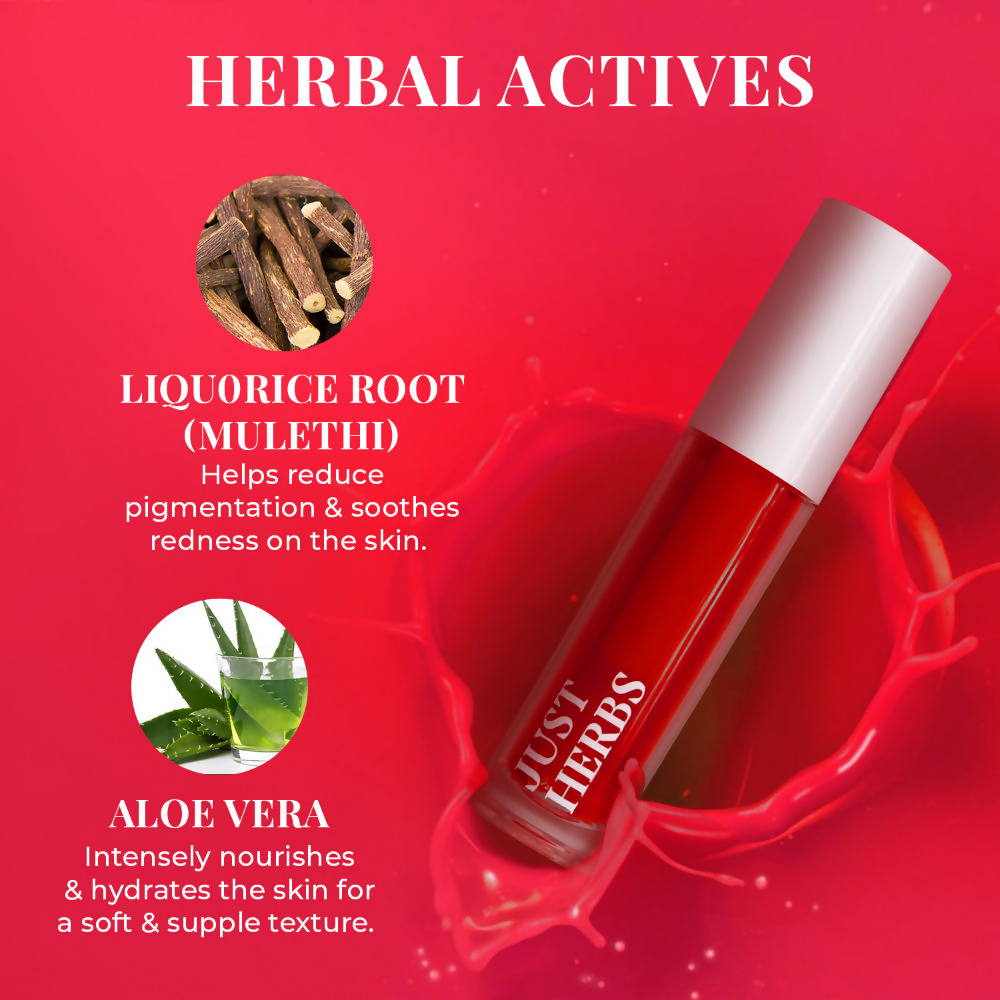 Just Herbs Water Baby Lip & Cheek Tint - Peachy Please