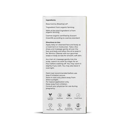 Juicy Chemistry Pure & Organic Rosehip Seed Oil For Cold Pressed Carrier Oil