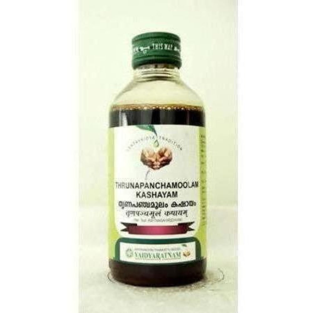 Buy Vaidyaratnam Thrinapanchamooladi Kashayam / Thrunapanchamooladi Kashayam from DrMediCart, Ship from India to USA