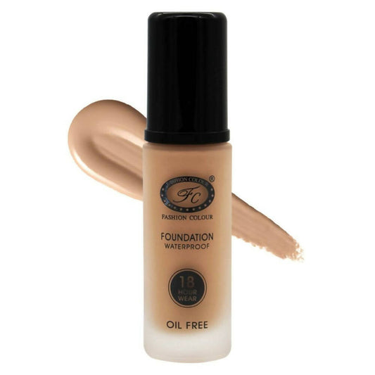 Fashion Colour Oil Free Waterproof Foundation-01 Warm Amber (Medium to Fair)