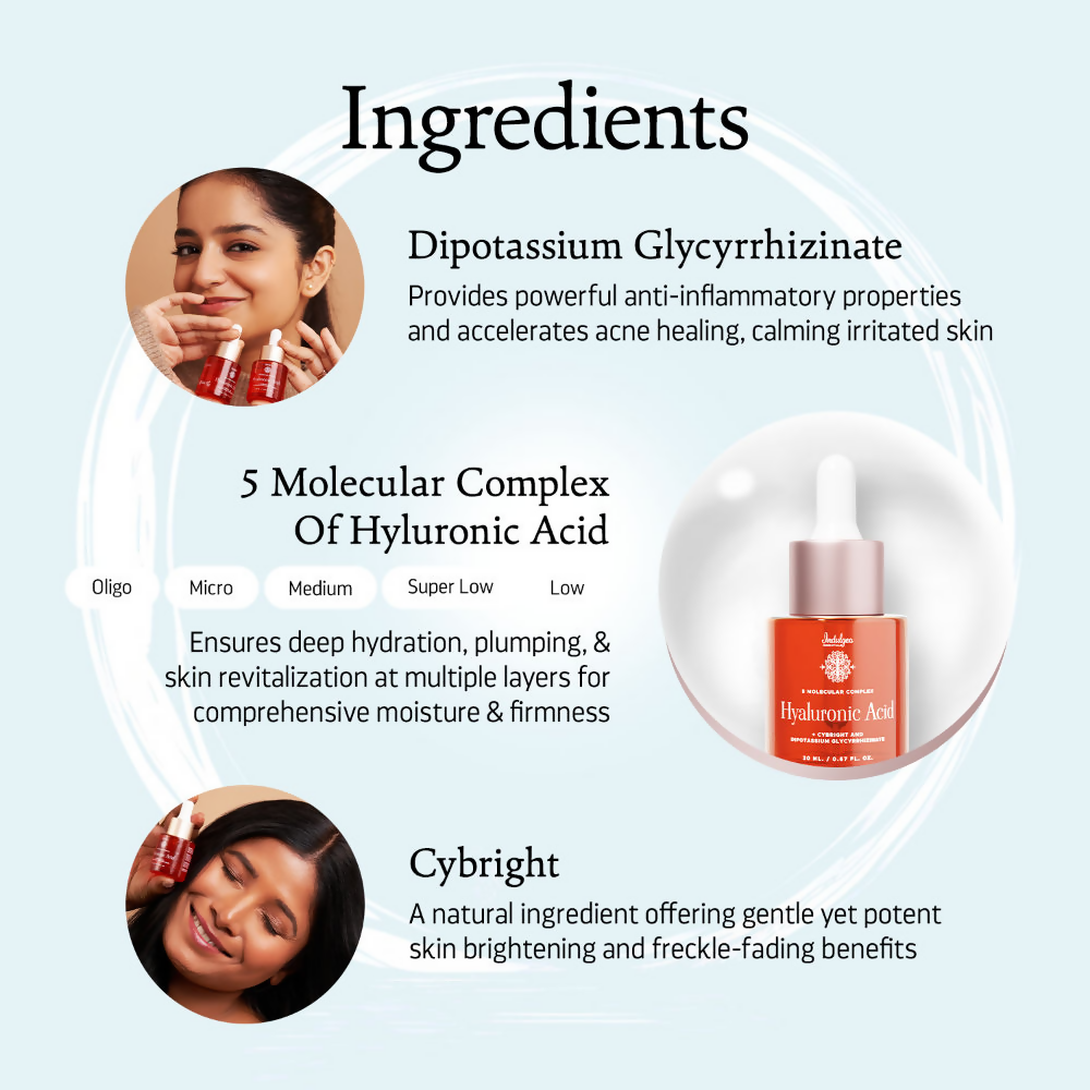 Indulgeo Essentials 5 Molecular Complex Hyaluronic Acid Lightweight Face Serum