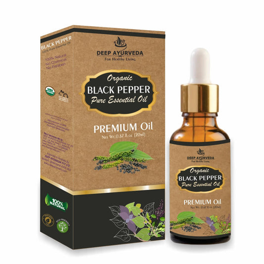 Deep Ayurveda Black Pepper Pure Essential Oil - DrMediCart
