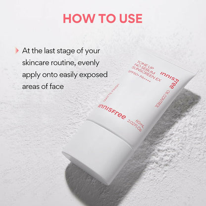 Innisfree Tone Up No Sebum Sunscreen with SPF 50+ PA++++ Korean Sunscreen