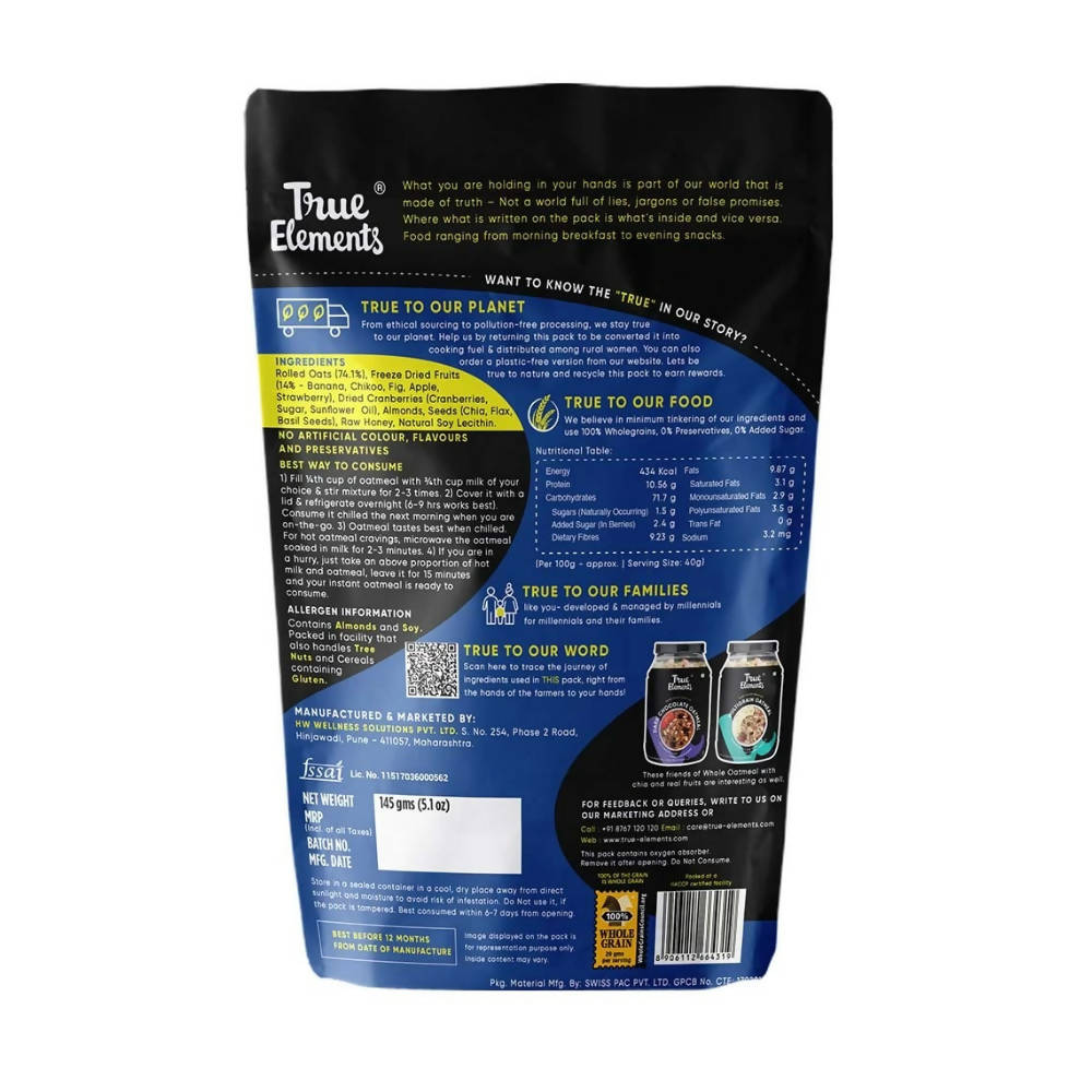 True Elements Whole Oatmeal - Drmedicart