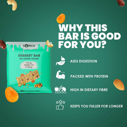 Sorich Organics Dessert Protein Mini Bars Fig & Apricot