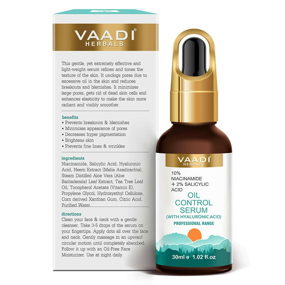 Vaadi Herbals Oil Control Serum With 10 % Niacinamide & 2% Salicylic Acid - Drmedicart