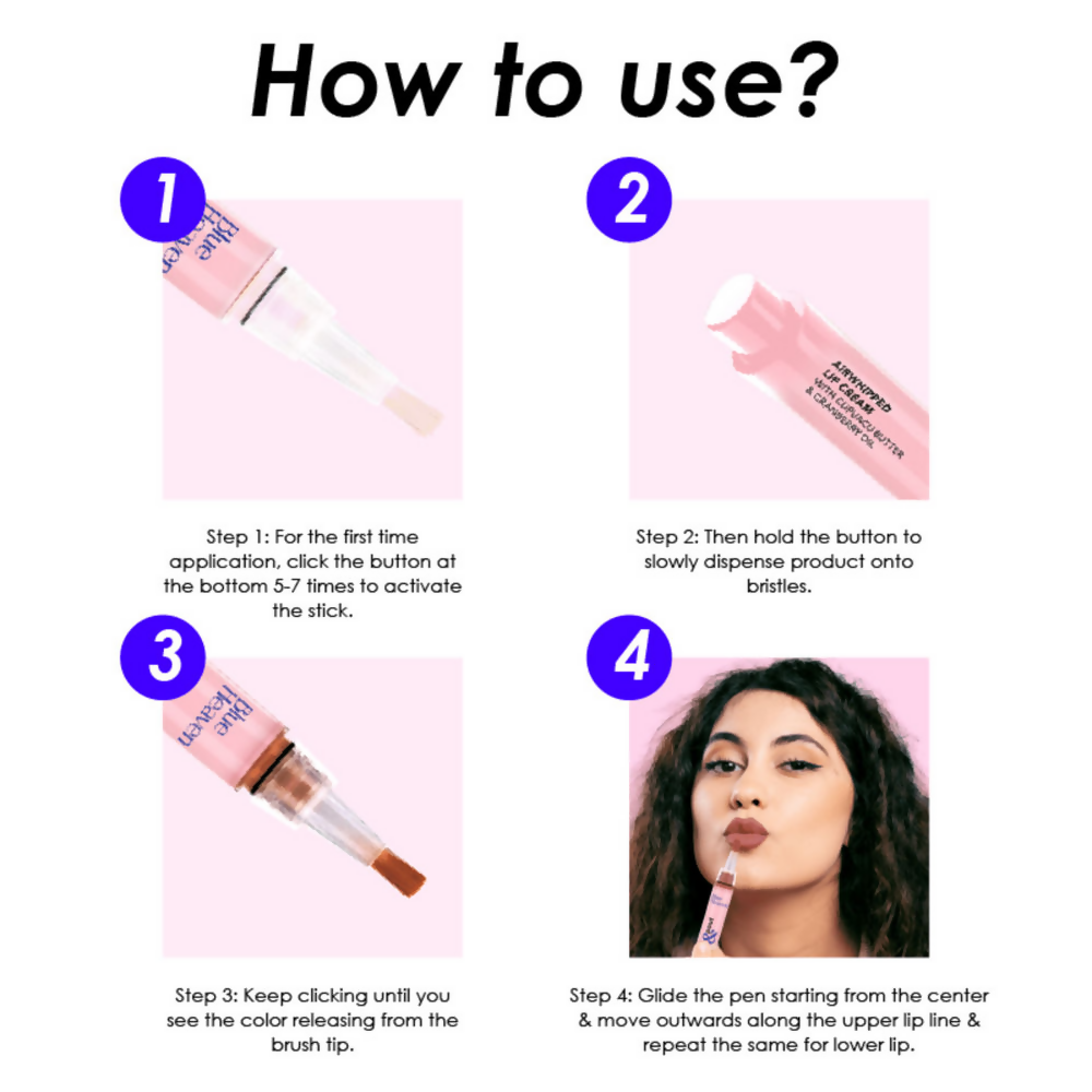 Blue Heaven Paint & Pout Airwhipped Lip Cream - Blush Bloom 11