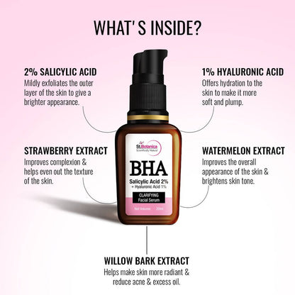 St.Botanica BHA Salicylic Acid 2% + Hyaluronic Acid 1% Clarifying Facial Serum