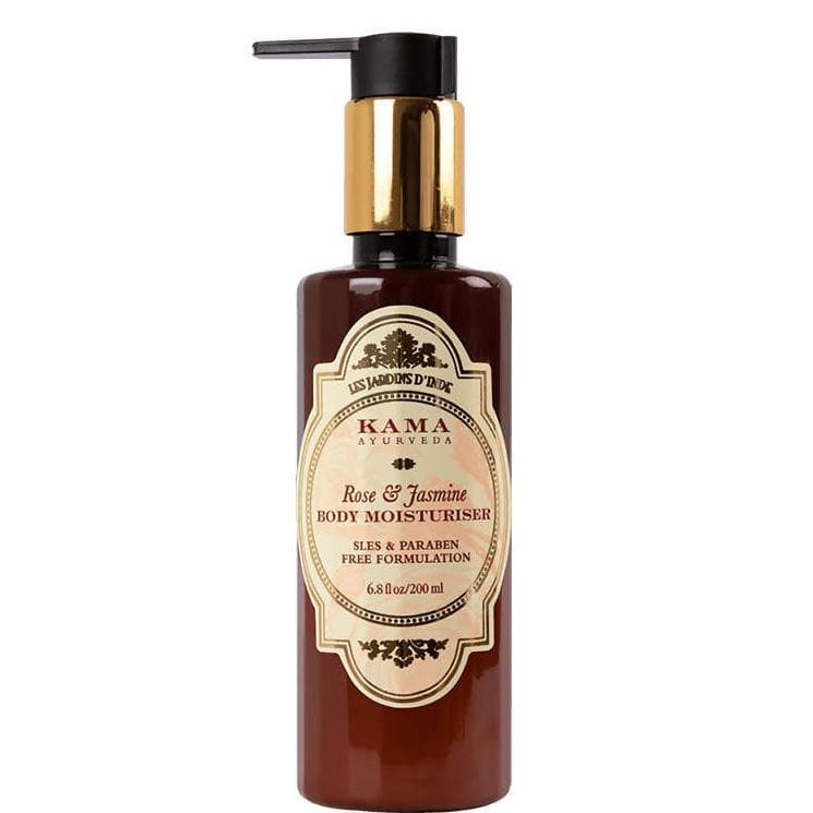 Buy Kama Ayurveda Rose & Jasmine Body Moisturiser 200ml from DrMediCart, Ship from India to USA