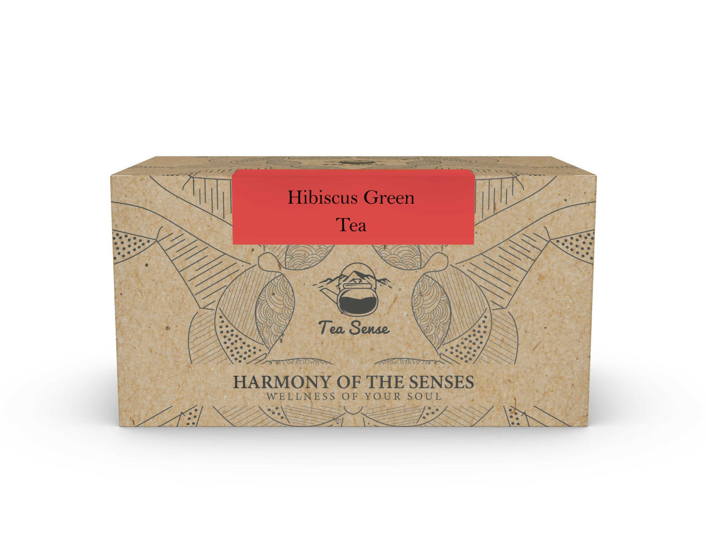 Tea Sense Hibiscus Green Tea Bags Box