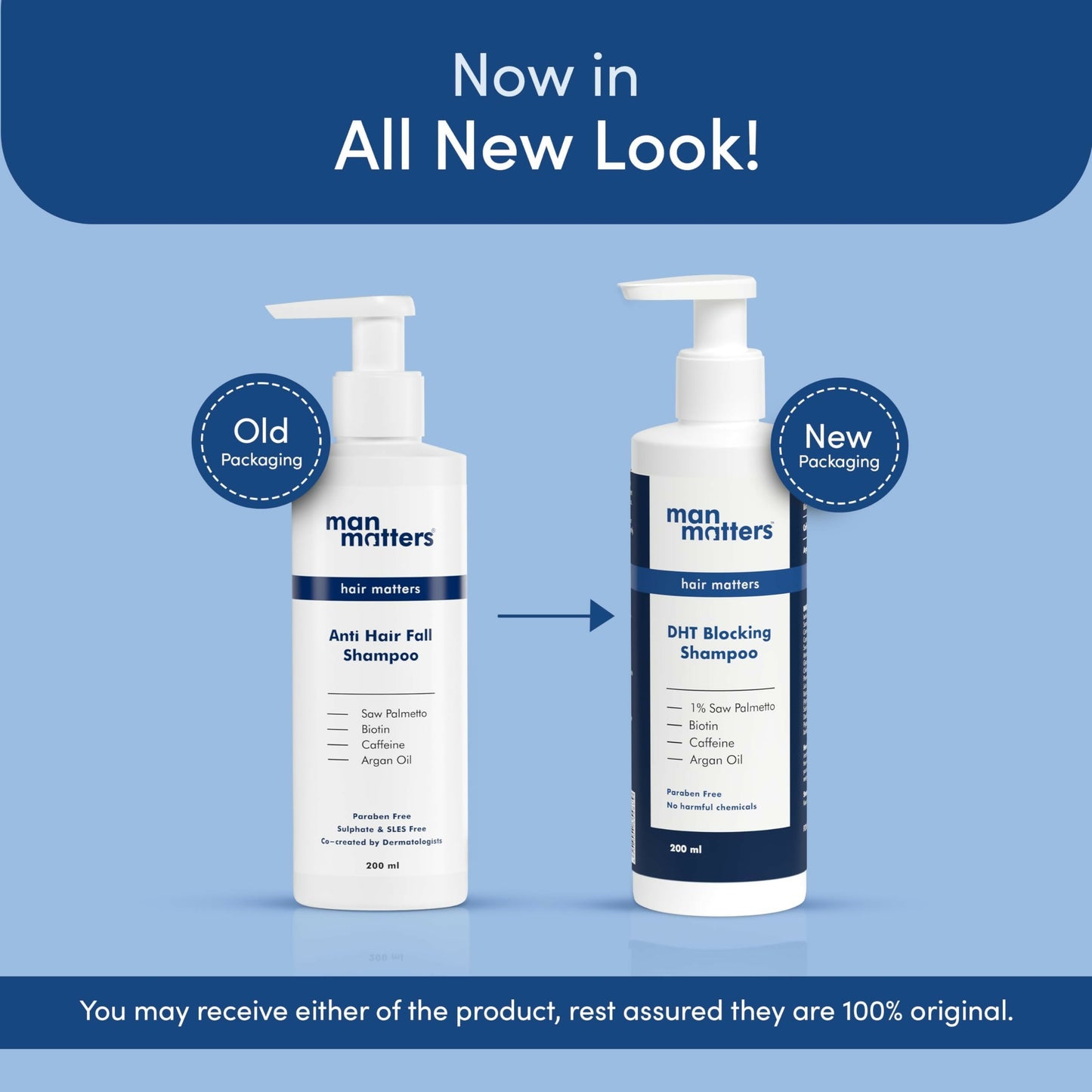 Man Matters Biotin Hair Gummies & Anti Hair Fall Shampoo Combo