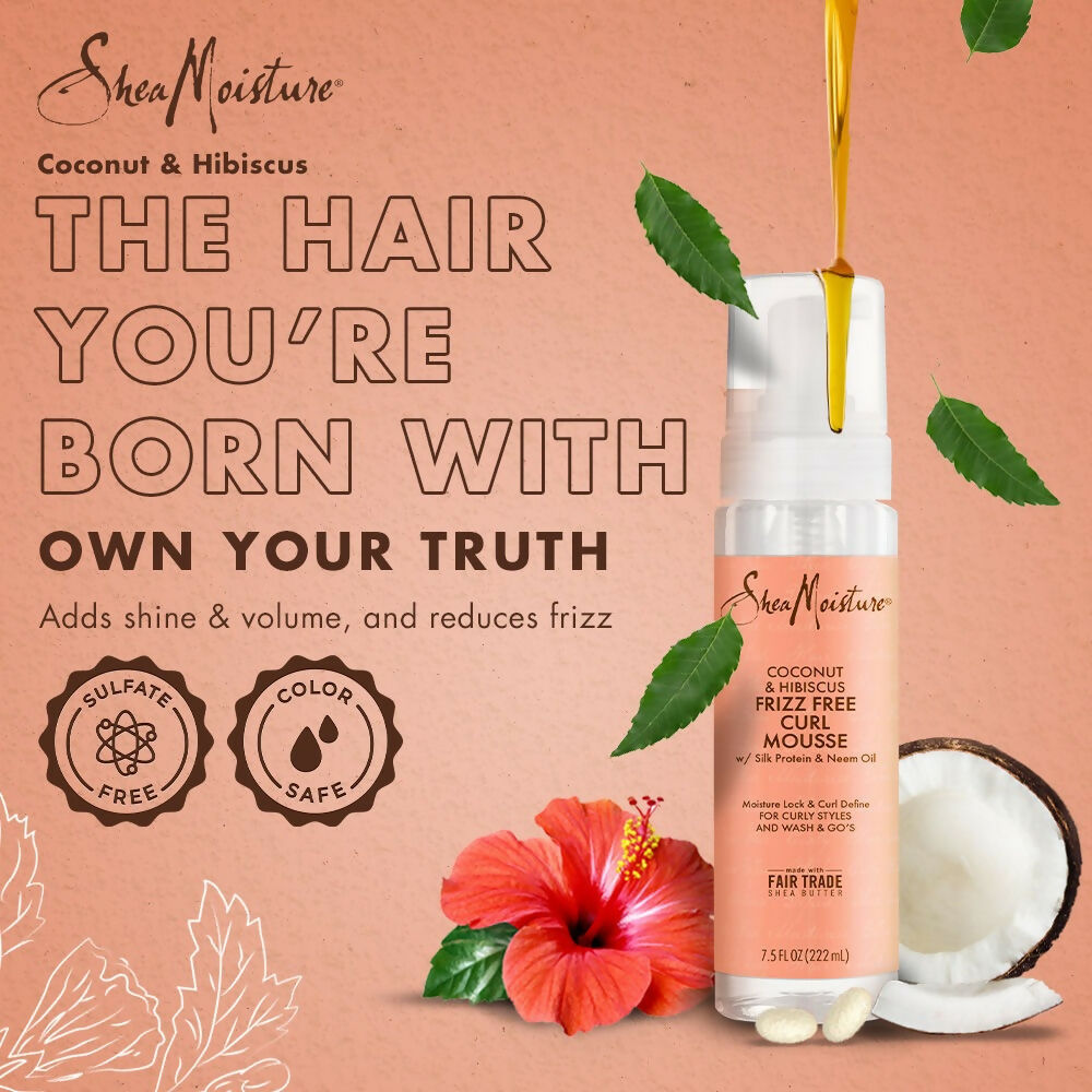 Shea Moisture Coconut & Hibiscus Frizz Free Curl Mousse