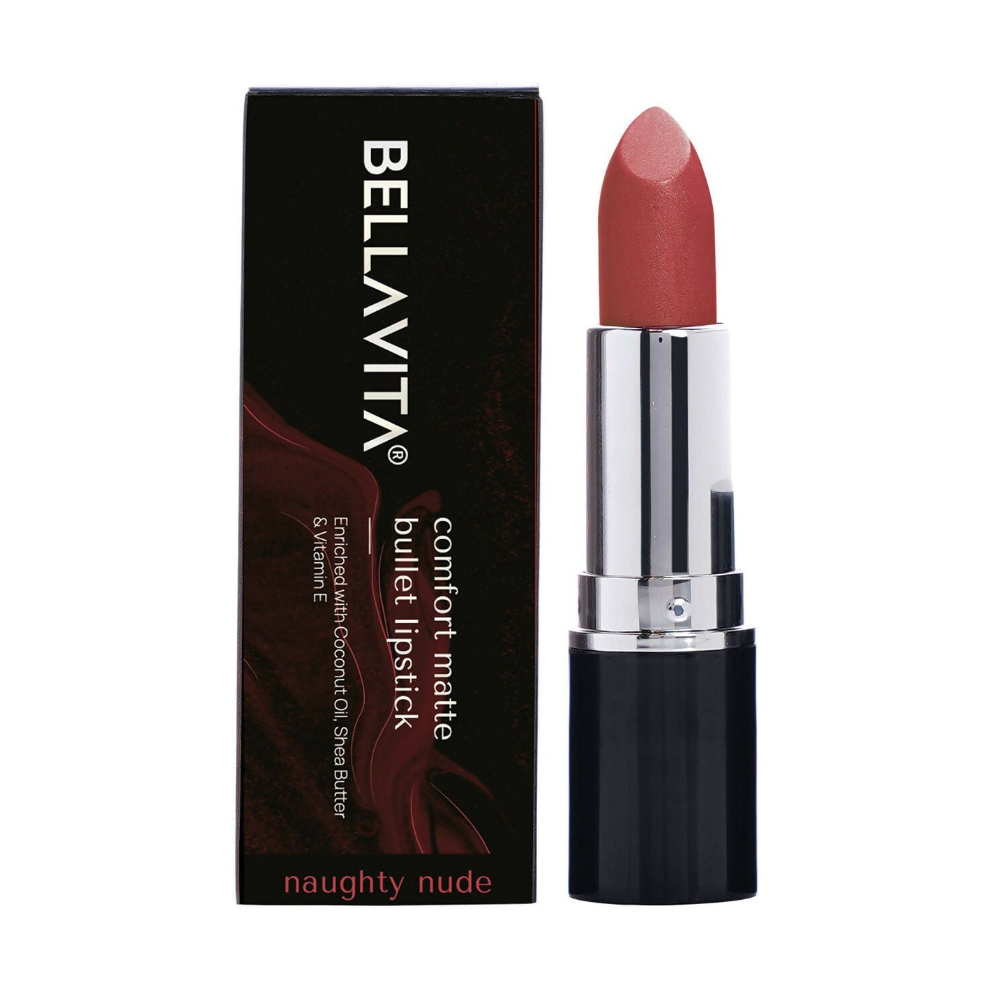 Bella Vita Organic Comfort Matte Bullet Lipstick - Naughty Nude