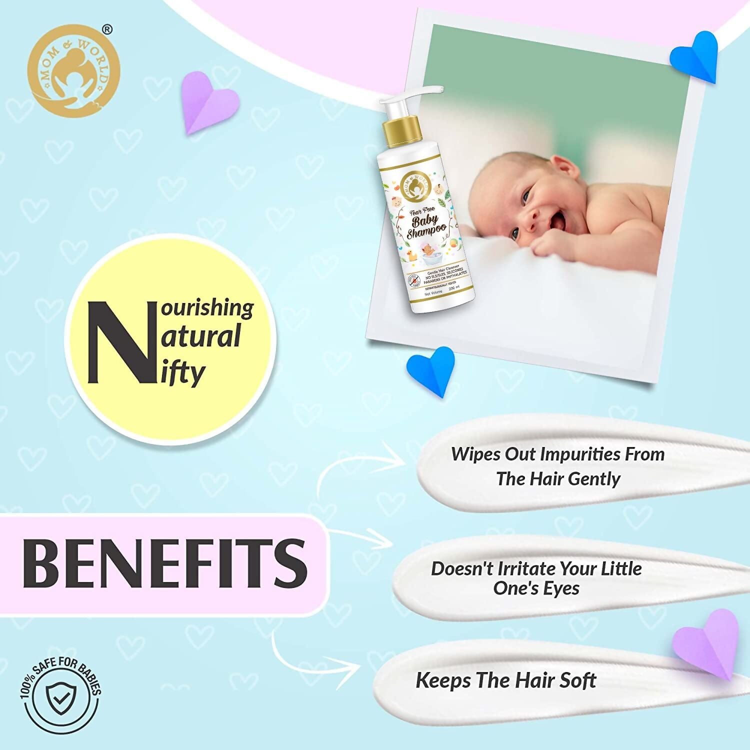 Mom & World Tear Free Baby Shampoo