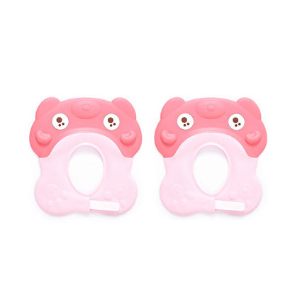 Safe-O-Kid Shampoo Shower cap for kids set of 2pcs- Pink colour