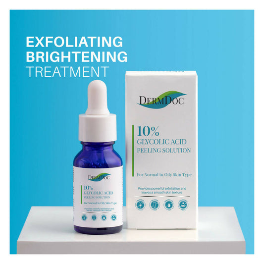 Buy Dermdoc 10% Glycolic Acid Peeling Solution Serum from DrMediCart, Ship from India to USA